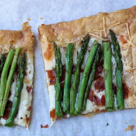 Asparagus Tart with Manchego and Crispy Prosciutto | Queen City Kitchen
